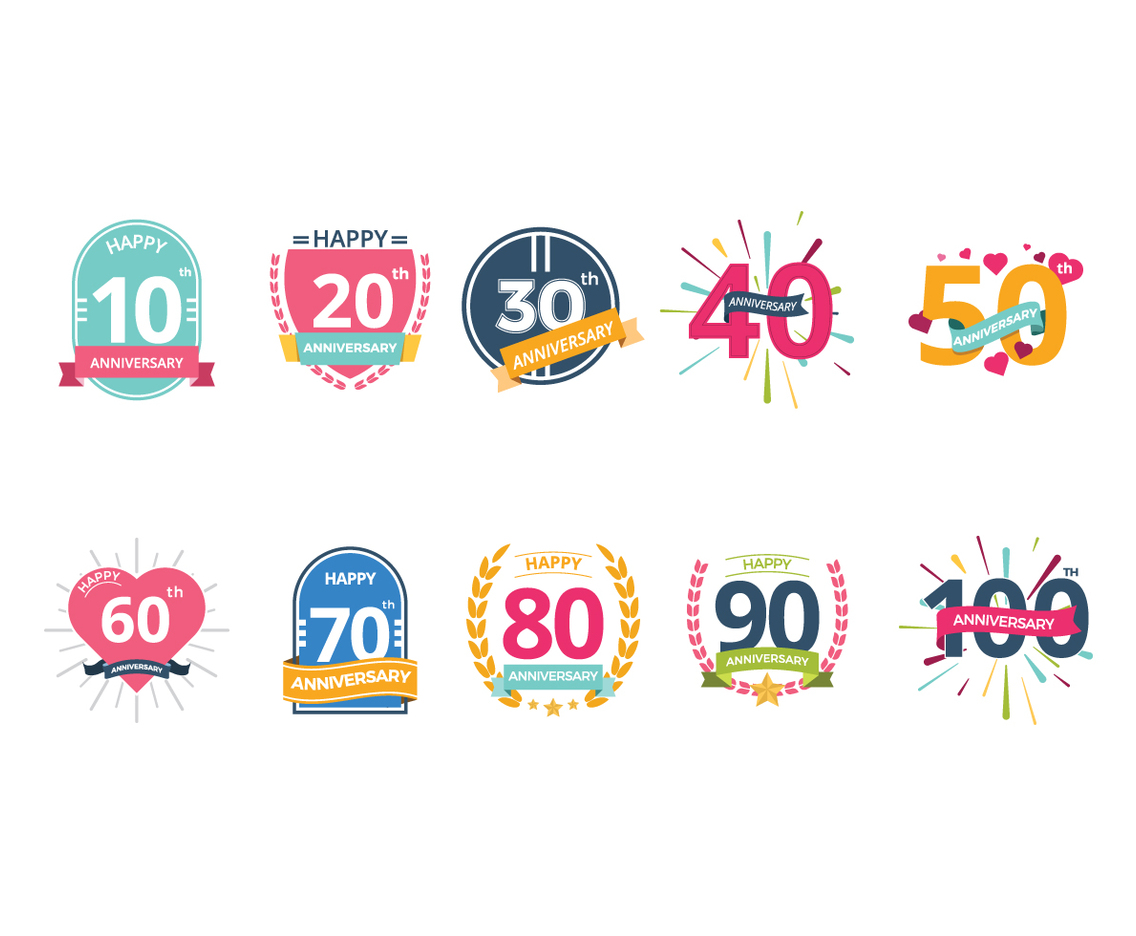 Free Anniversary Vectors