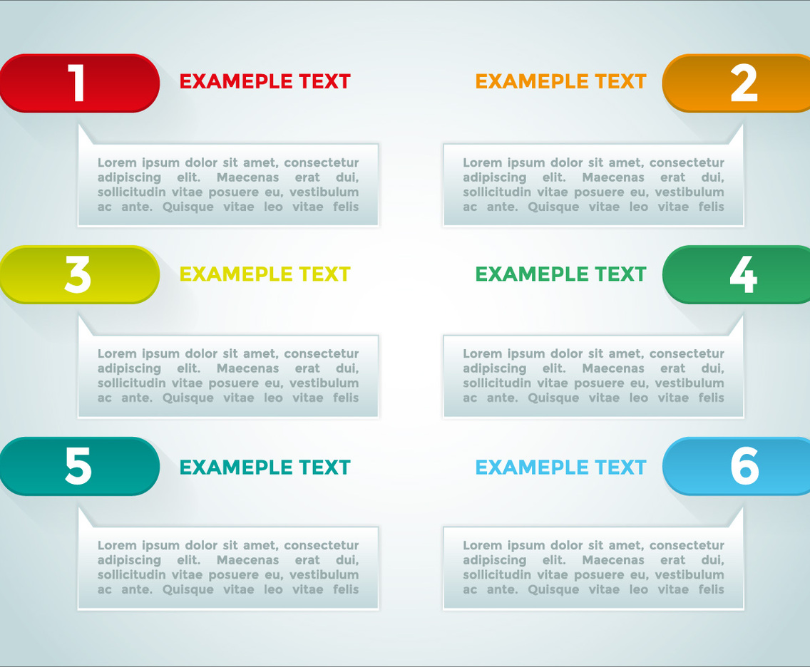 Bullet Points Infographics Elements Vector