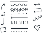 Linear Arrow and Sash Vectors