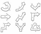 Flechas Doodle Set