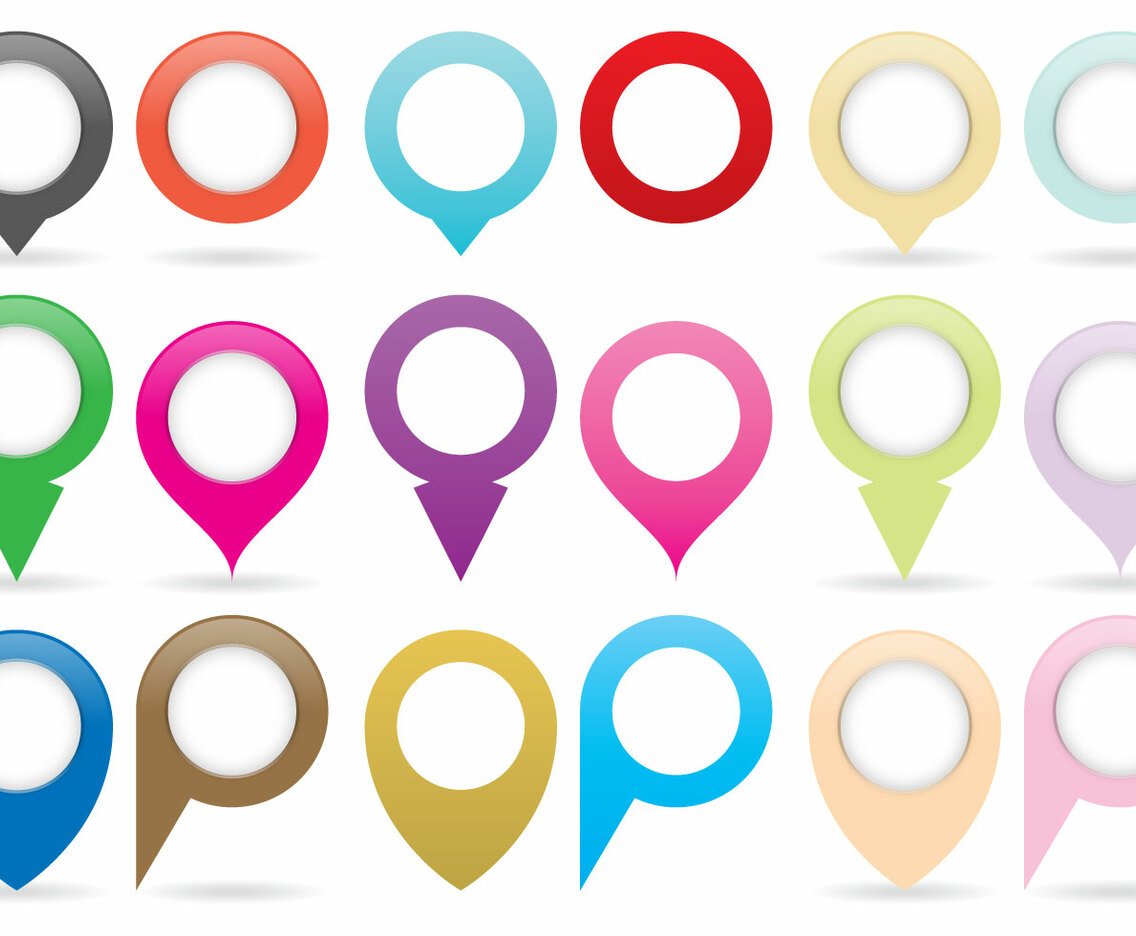 Map Pins And Pointers