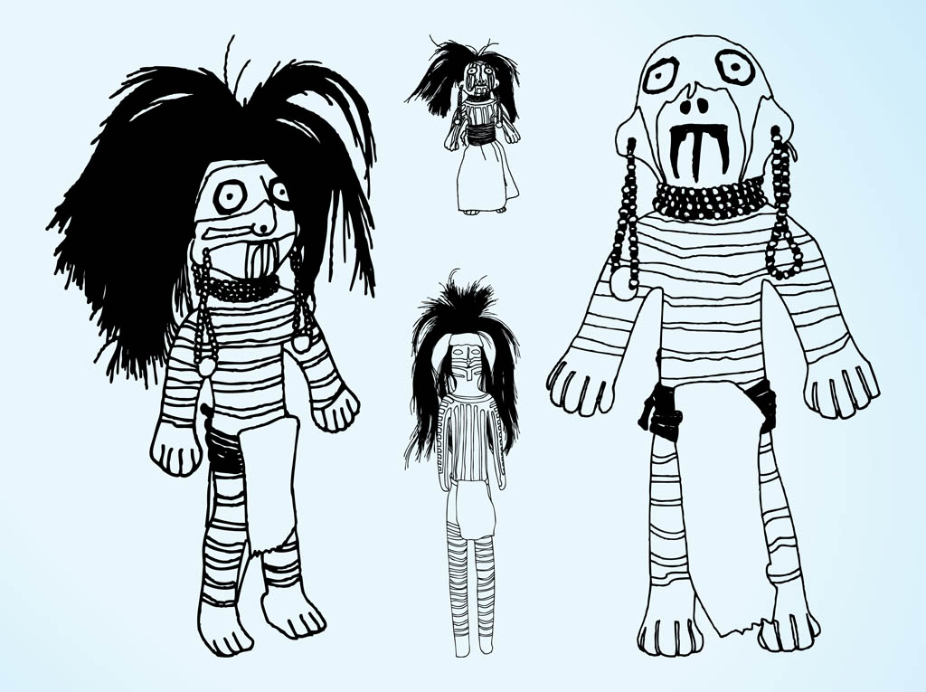 Indian Dolls Graphics Vector Art &amp; Graphics | freevector.com