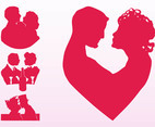 Couples In Love Silhouettes