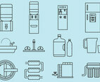 Drinking Water Icons