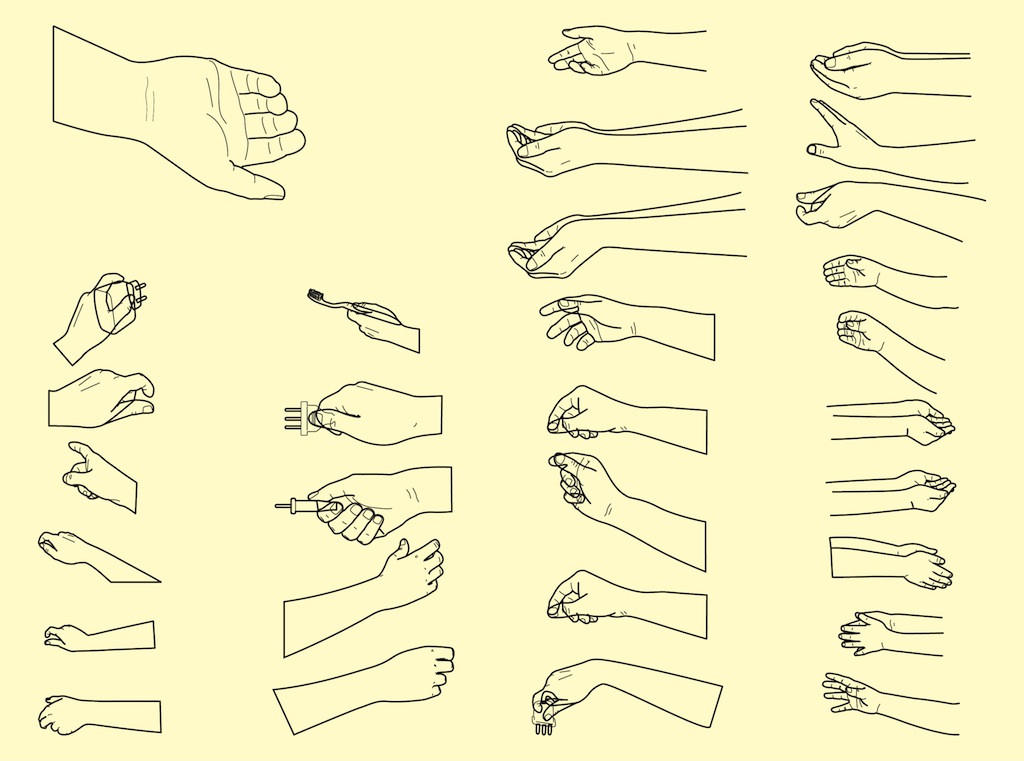 Vector Hand Positions
