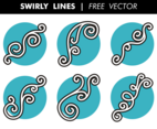 Swirly Lines Free Vector