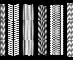 White Tyre Marks Vector