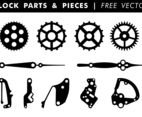Clock Parts  Pieces Free Vector