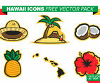 Hawaii Icons Free Vector Pack