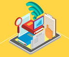 Free Isometric Tablet Ereader Vectors