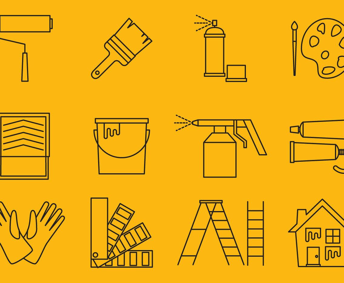 Painting Line Icons