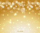 Beautiful Gold Bokeh and Sparkle Background