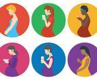 Pregnant Mom Vector