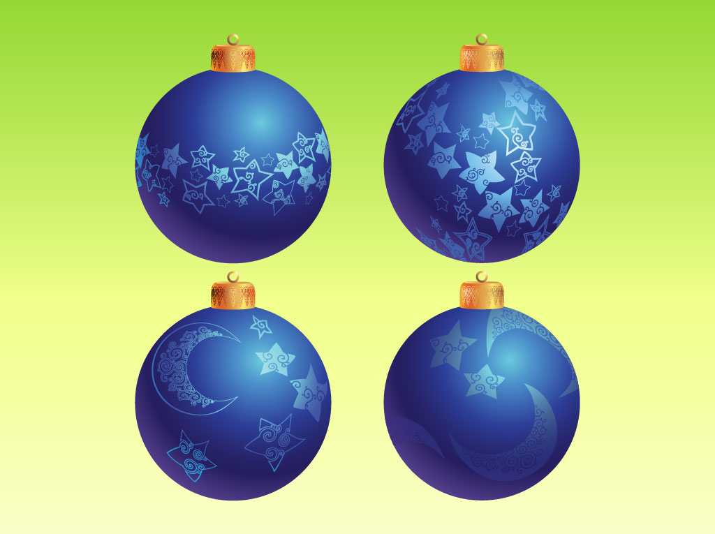 Download Blue Christmas Ornaments Vector Art & Graphics ...