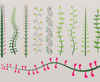 Colorful Plant Swirls