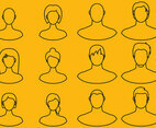 Women And Men Line Icons