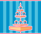 Stand with Yummy Cupcakes
