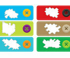 Torn Fabric Label Vectors