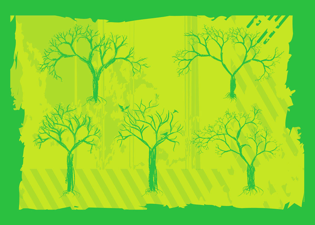 Free Trees Vector Graphics