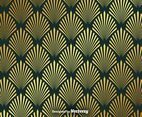 Vector Gold Seamless Pattern With Elegant Shapes