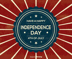 Retro Independence Day Illustration