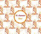 Free Vector Watercolor Surf Pattern