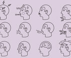 Diseases And Affliction Icons