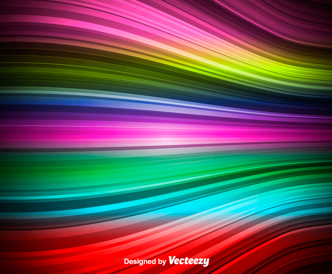 Colorful Vector Wave - Abstract Rainbow Wave