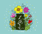 Hand Drawn Flower Vase Vectors