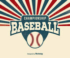 Retro Baseball Background
