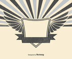 Blank Retro Sunburst Background
