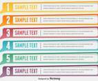 Design Clean Number VECTOR Banners Template