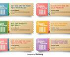 Vector Coupon Sale Collection