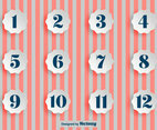 Vector Paper Bullet Points With Numbers