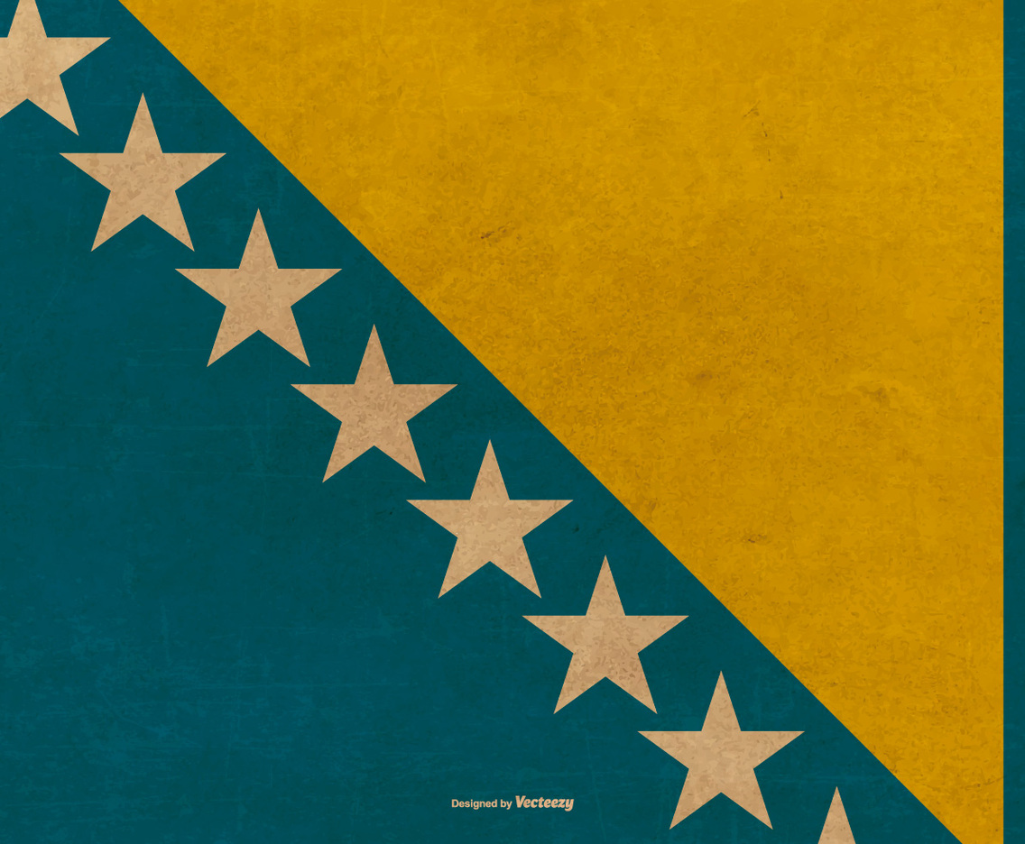 Grunge Flag of Bosnia