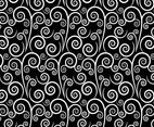 White Swirls Vector Pattern