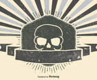 Retro Sunburst Style Illustration