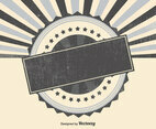 Sunburst Background with Blank Lable