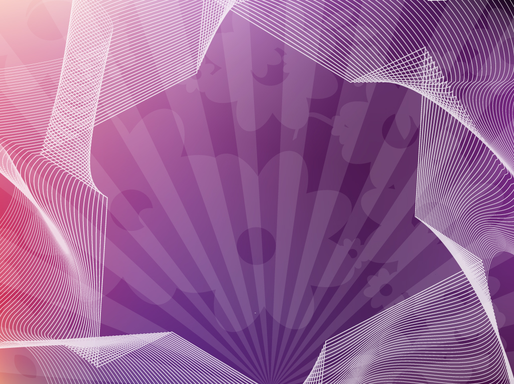 Abstract Purple Flowers Vector