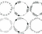 Cute Hand Drawn Boho Frames