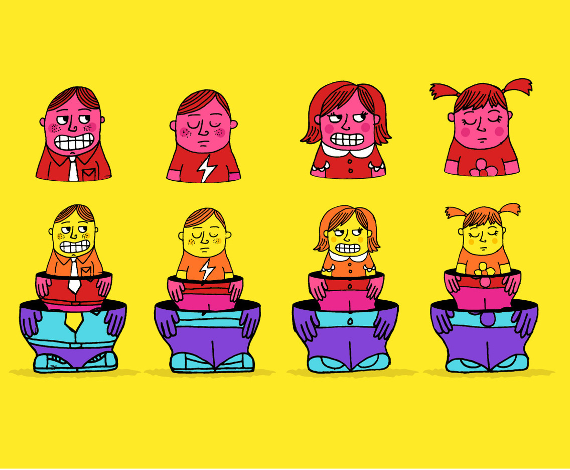 Colorful Nesting Dolls