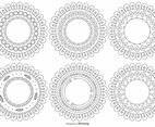 Cute Vector Flower Shapes