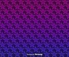 Vector Background With 3D Purple Stars Seamless Pattern