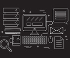 Office Desk Vector