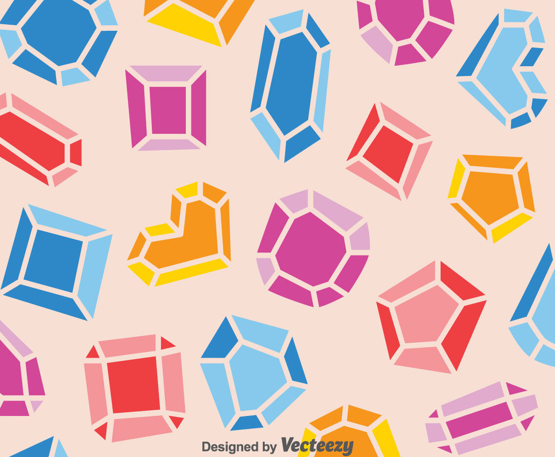 Colorful Gemstone Pattern