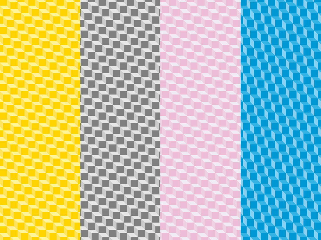 Colorful Patterns With Cubes