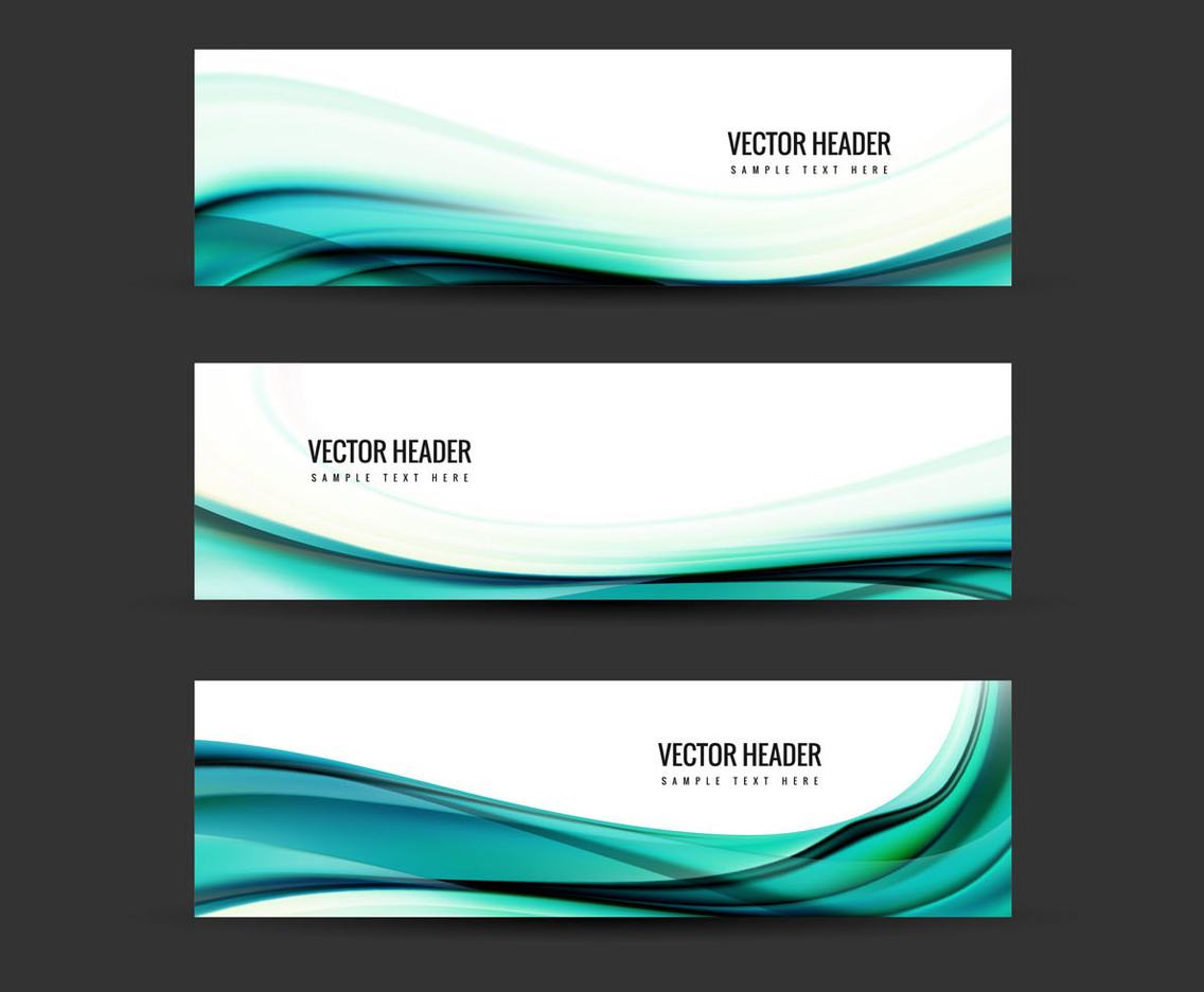Free Vector Blue Header