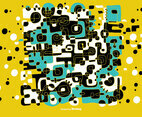 Linear Contour Background Vector
