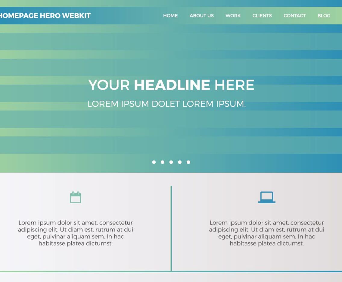 Free Homepage Hero Webkit 2
