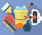 Flat Cleaning Icons